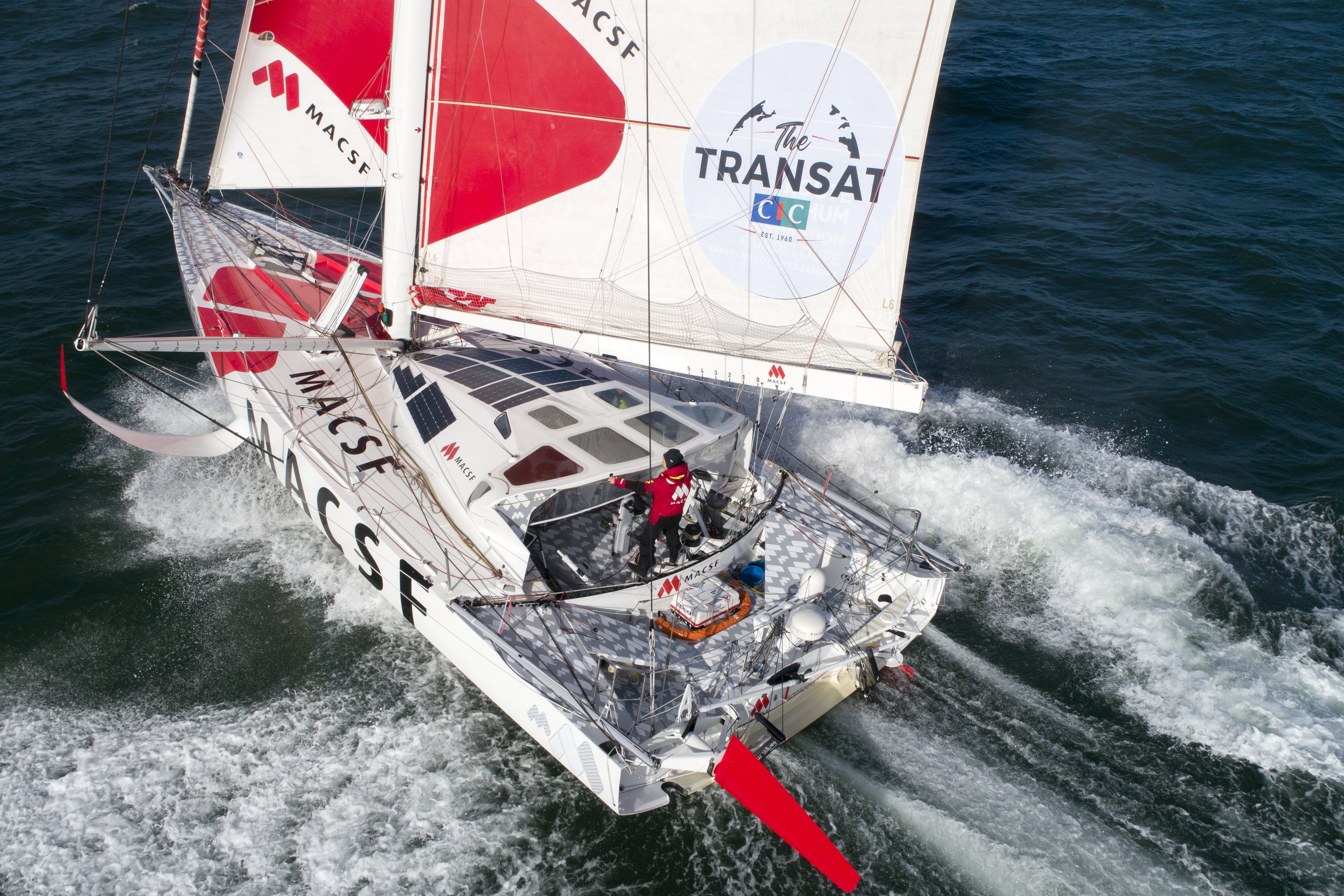 [PHOTO] L'IMOCA MACSF en route vers New York