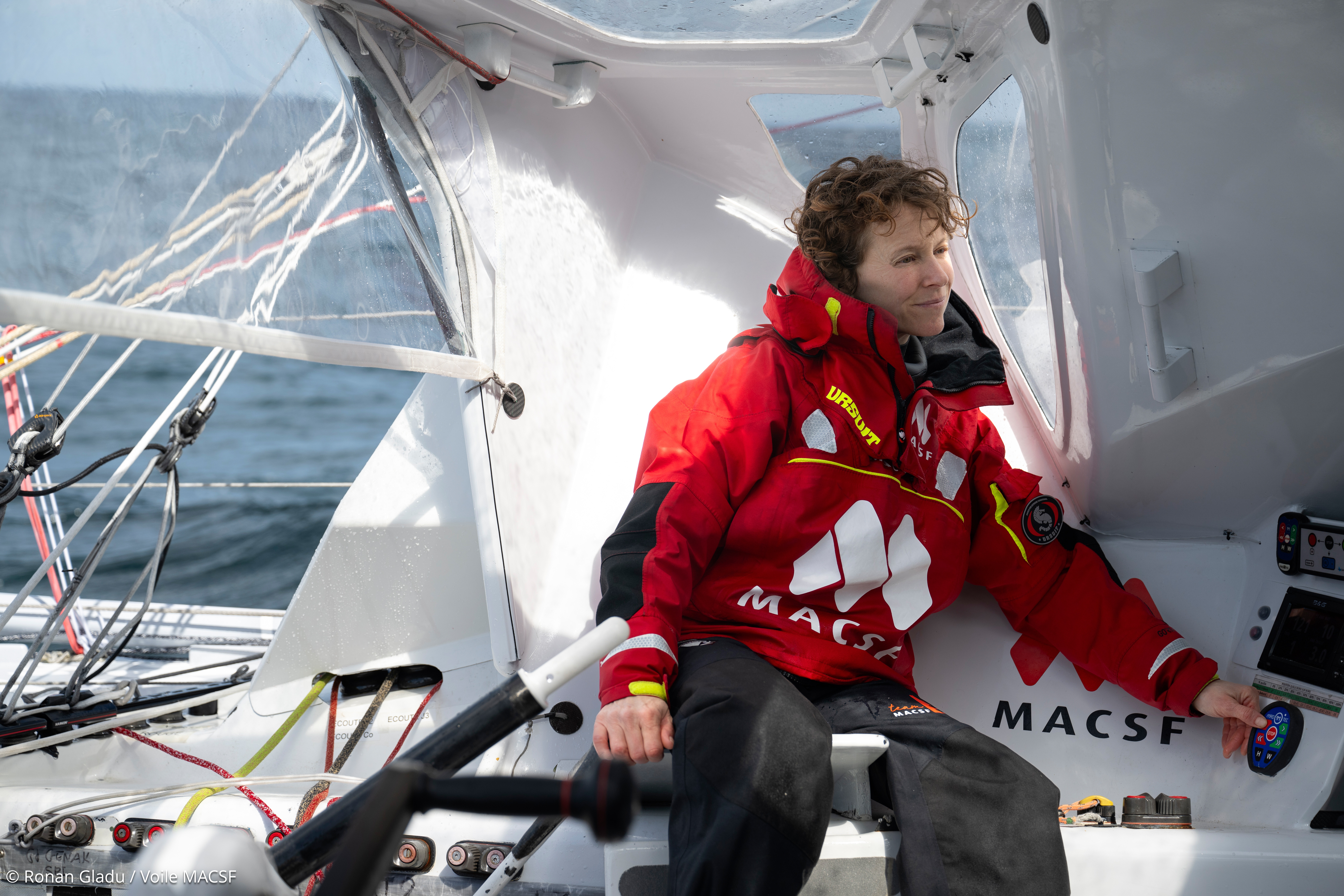 [PHOTO] Isabelle Joschke tournée vers le Vendée Globe