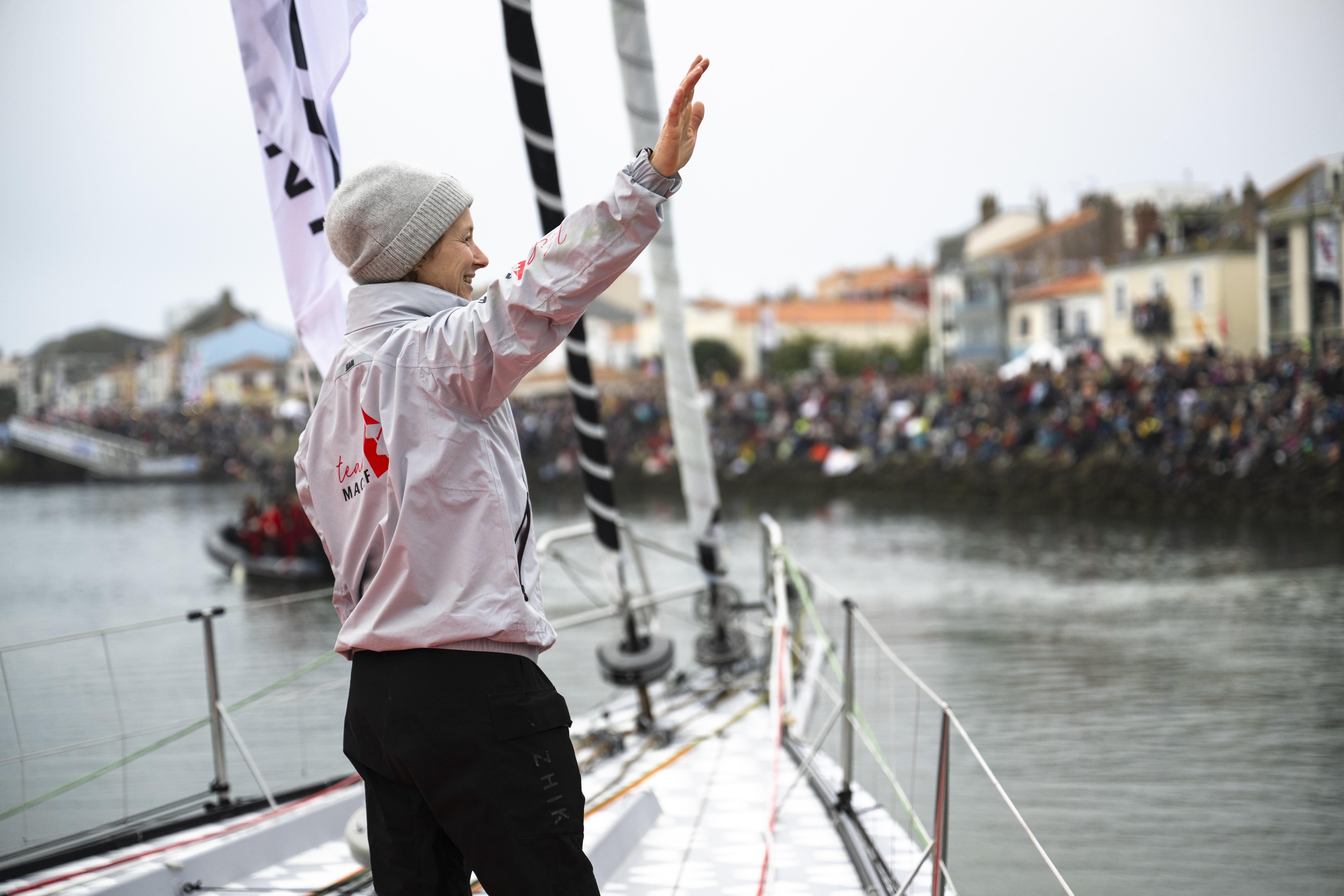 [PHOTO] Isabelle Joschke dans le chenal des Sables d'Olonne