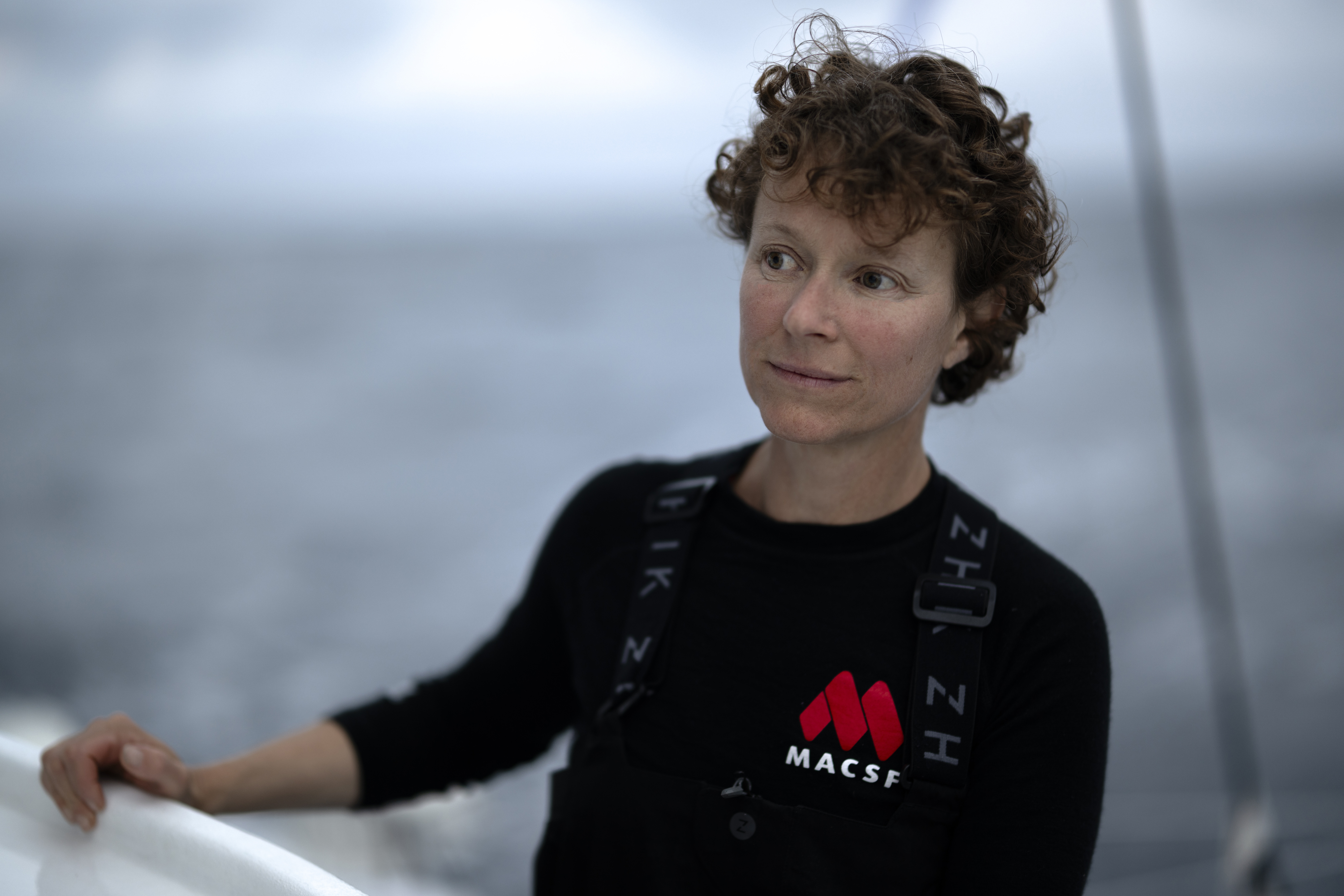 [PHOTO] Isabelle Joschke, skipper MACSF, en navigation
