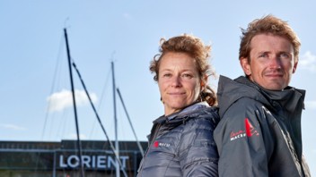 Transat Jacques Vabre : Fabien Delahaye avec Isabelle Joschke sur MACSF