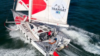 [IMOCA] Isabelle Joschke au départ de The Transat CIC