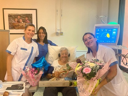 NephroCare Lunel - Madeleine a fêté ses 90 printemps !