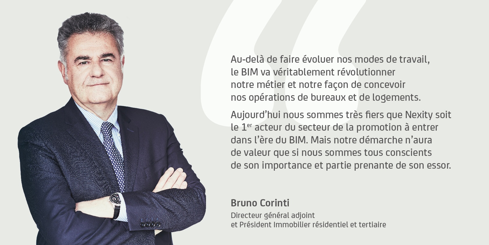 Nexity estle 1er acteur du secteur de la promotion immobilière à entrer dans l’ère du BIM : analyse de Bruno Corinti