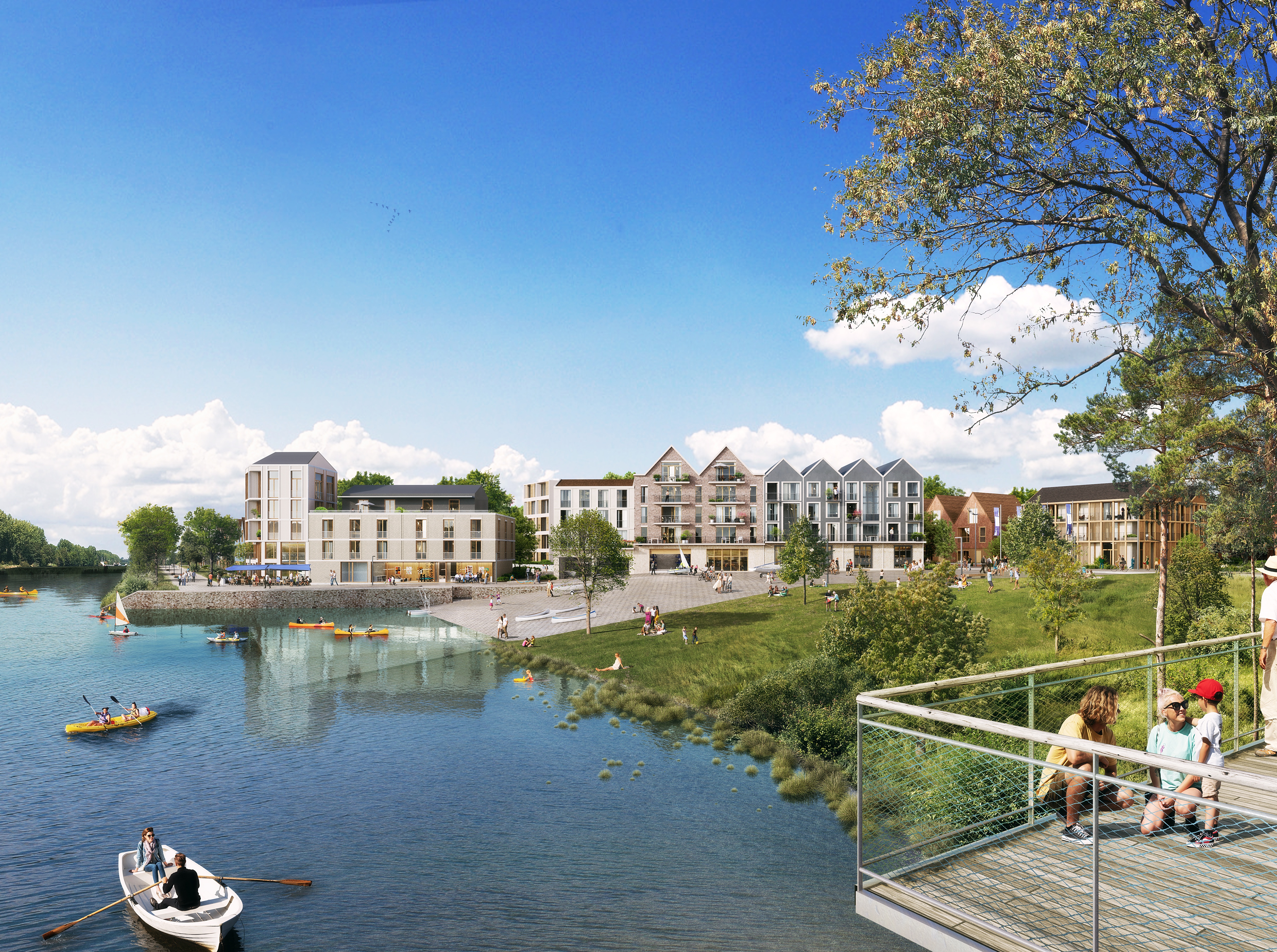 L’ÉCOQUARTIER DE LA PRESQU’ÎLE HÉROUVILLAISE SE DÉVOILE ET PREND LE NOM D’ARCHIPEL