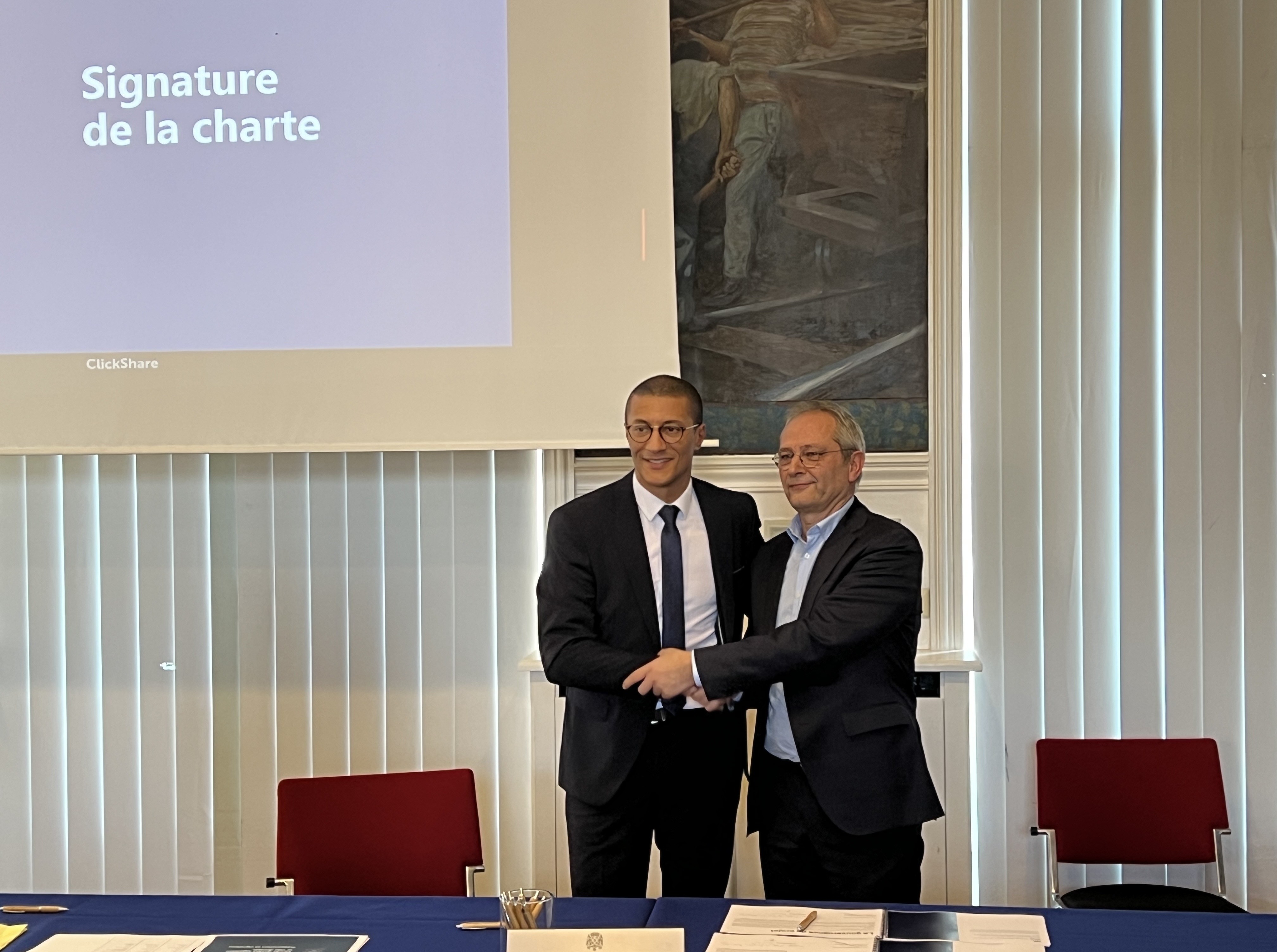 SIGNATURE DE LA CHARTE PROMOTEURS QUALITE LOGEMENT ET VILLE DURABLE AVEC LA VILLE DE SAINT OUEN