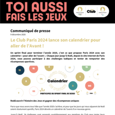 Gagnants Calendrier de l'Avent 2023 - Spécial Sport & JO Paris 2024 : Des  cadeaux 26/12/2023 Calendrier de l'Avent 2023 - Spécial Sport