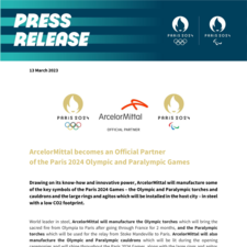 ArcelorMittal becomes an Official Partner of the Paris 2024 Olympic and  Paralympic Games