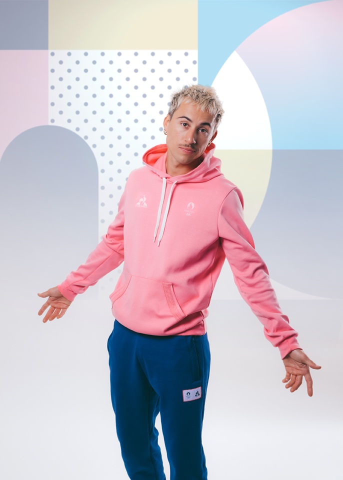 Survetement coq sportif rose cheap