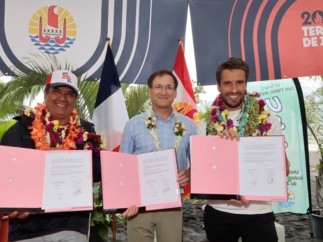 Epreuves de Surf des Jeux Olympiques de Paris 2024 en Polynésie française : la feuille de route est signée