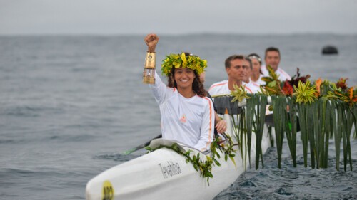 Stage 31 – Olympic Torch Relay – Surfing Stars at the Olympic Torch Relay in French Polynesia