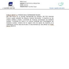 FRANCE BLEU NORMANDIE ROUEN AP