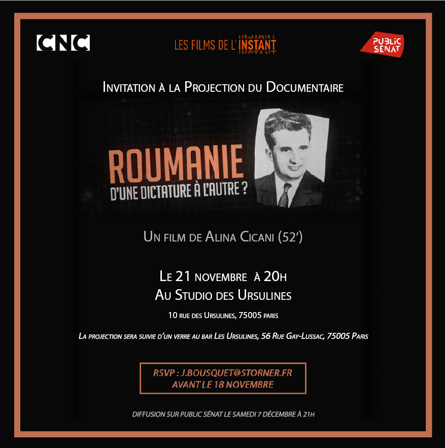IMAGE - Projection - Roumanie d'une dictature à l'autre.PNG