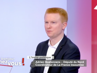 Adrien Quatennens l'a dit dans "Bonjour Chez Vous !"