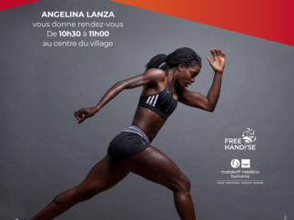 Angelina Lanza, athlète handisport soutient le Free Handi'se Trophy
