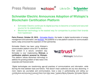 [PDF] PR Schneider Release Adoption of Wiztrust
