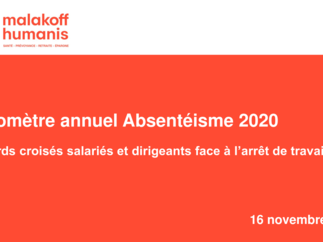 Malakoff Humanis Absentéisme 2020 Presse