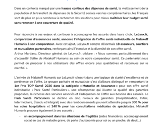Communiqué LeLynx.fr et Malakoff Humanis