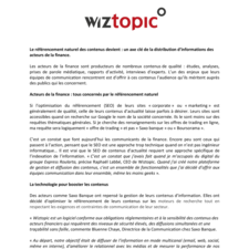 [CP] Le SEO : un axe clé de la distribution des contenus pour les acteurs de la finance