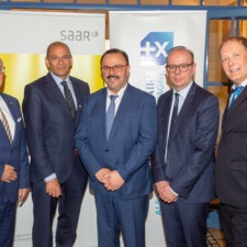 Représentants de la SaarLB et de la BPALC pour une coopération transfrontalière franco-allemande