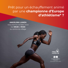 Angelina Lanza, athlète handisport soutient le Free Handi'se Trophy