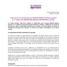 Rencontres retraite entreprises à Orléans