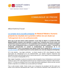 [communiqué] "L'allongement de la vie professionnelle"