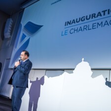 Dominique WEIN, directeur général de la BPALC lors du discours inaugural du nouveau siège CHARLEMAGNE à Metz