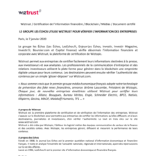 [CP] Le groupe les Echos utilise Wiztrust pour vérifier l'information des entreprises.pdf