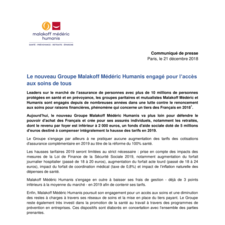 Malakoff Mederic Humanis engagé pour l'accès aux soins de tous