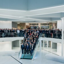 Les architectes PPM, GHA (Greff Hypolite Architectes) et les entreprises qui ont conçu et réalisé le Charlemagne.