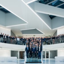 Les architectes PPM, GHA (Greff Hypolite Architectes) et les entreprises qui ont conçu et réalisé le Charlemagne.