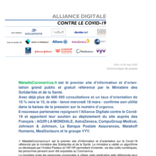 Communiqué MaladieCoronavirus.fr