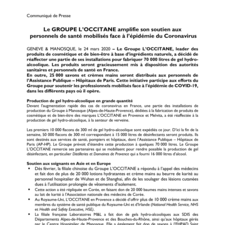 [CP] LOccitane_Covid-19_Donations