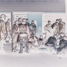 Soins d'urgence sur le quai avant embarquement à bord d'un TGV (photo)