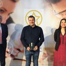 Remise du Grand Prix Entrepreneur  : Alain AUDOUARD – CMA Lyon-Rhône,   Alexandre SAUNIER – SMB Bord Côte,   Violaine BELLIN – BPAURA