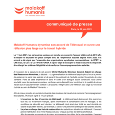Malakoff Humanis dynamise son accord de Télétravail et ouvre une réflexion plus large sur le travail hybride