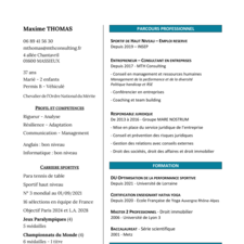 CV de Maxime Thomas 09.2021