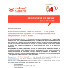 Malakoff Humanis lance "Et si ma mutuelle..."