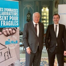 Photo d'Alain Mérieux et Daniel Karyotis