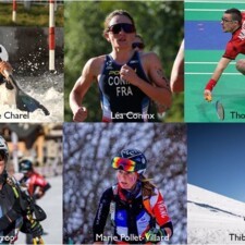 6 nouveaux athlètes de la Team d'athlètes BPAURA : Coline Charel - Léa Coninx - Thomas Numitor - Emily Harrop - Marie Pollet Villard - Thiblaut Anselmet