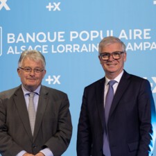 [PHOTO]  Thierry CAHN, Président du Conseil d'Administration et Dominique GARNIER, Directeur Général de la BPALC