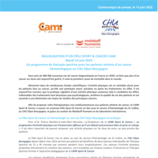 Communiqué de presse - Inauguration Pôle Sport  Cancer CHU Dijon Bourgogne_14 juin 2022.pdf