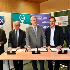 Tous les signataires de l'accord de lancement du "Prêt Participatif Grand Est"