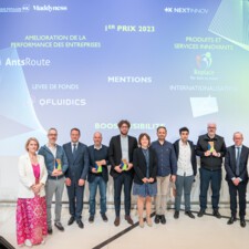 [Photo]  Les 5 start-ups et entreprises distinguées lors de la soirée des Prix NEXT INNOV 2023