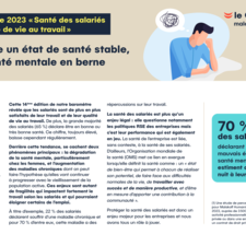 2023-09-21-Synthèse de l'étude "Santé des salariés et qualité de vie au travail"
