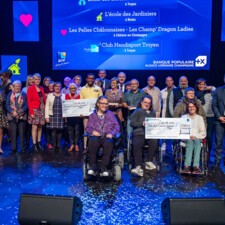 [Photo]  Les 2 associations auboises lauréates du Prix de l'Engagement Associatif et du Fonds ACEF pour la Solidarité 2023