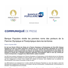 Paris 2024 a trouvé ses porteurs de la Flamme ! - Newsroom Paris 2024