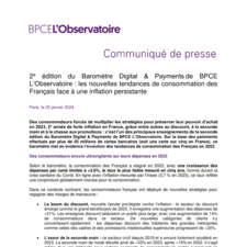 2e Baromètre Digital & Payments de BPCE L'Observatoire : les nouvelles  tendances de consommation des Français face à une inflation persistante