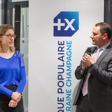 [Photo]  Florence WACH, Directrice de l'agence BPALC de Strasbourg Koenigshoffen et Anthony CLEMENT, Directeur Général Adjoint de la BPALC